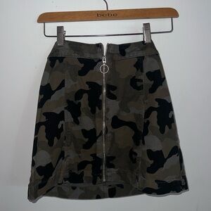 Adorable Camo Mini Skirt